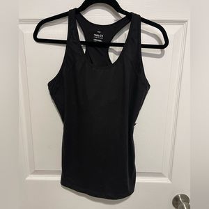 Roots medium women’s black tank top work out yoga athletic gym